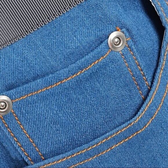 NEW ADEAM Grossgrain Trim High Waisted Relaxed Bootcut Jeans Size 6🎁 - Picture 9 of 11